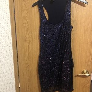 Rue 21 Purple Sequin Mini Dress
